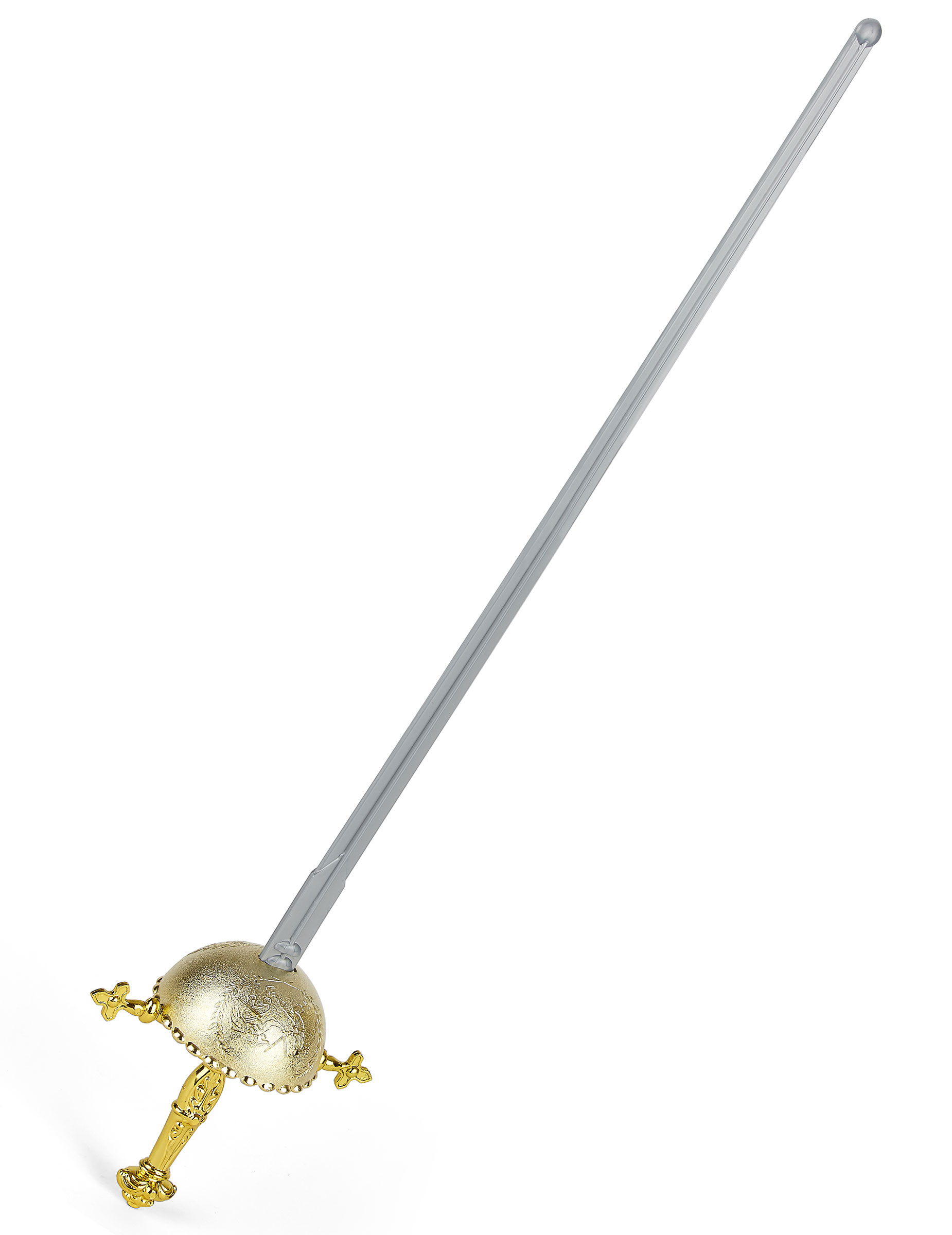 Kostüm Florett Rächer Degen grau-gold 70cm Kostüm Florett Rächer Degen grau-gold 70cm von WIDMANN
