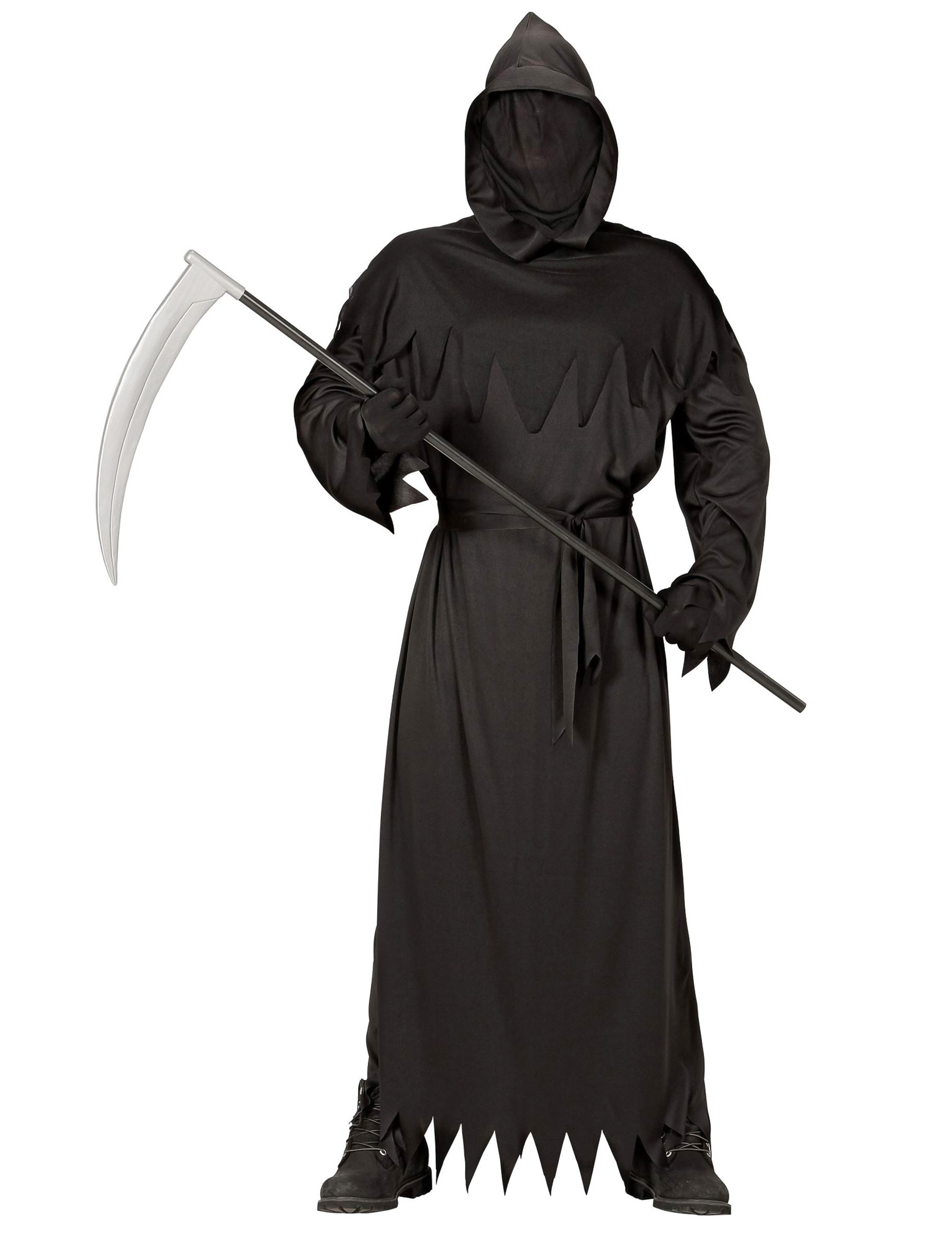 Kostüm des Todes für Herren Halloween-Kostüm schwarz Kostüm des Todes für Herren Halloween-Kostüm schwarz von WIDMANN