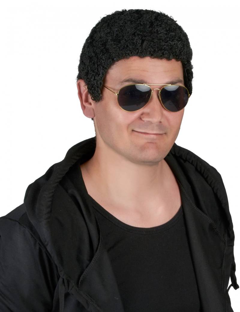 Kurze Afro Perücke schwarz von WIDMANN