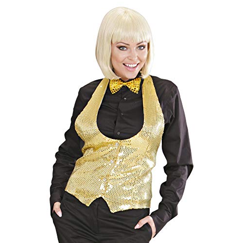Ladies "GOLD SEQUIN VEST" - (M/L) von WIDMANN