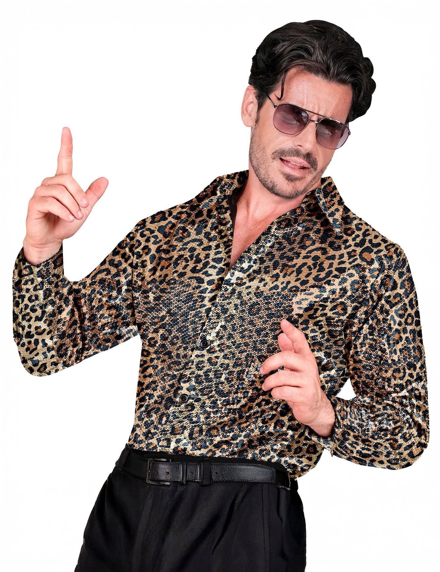 Leopardenhemd Herren Leopardenhemd Herren von WIDMANN