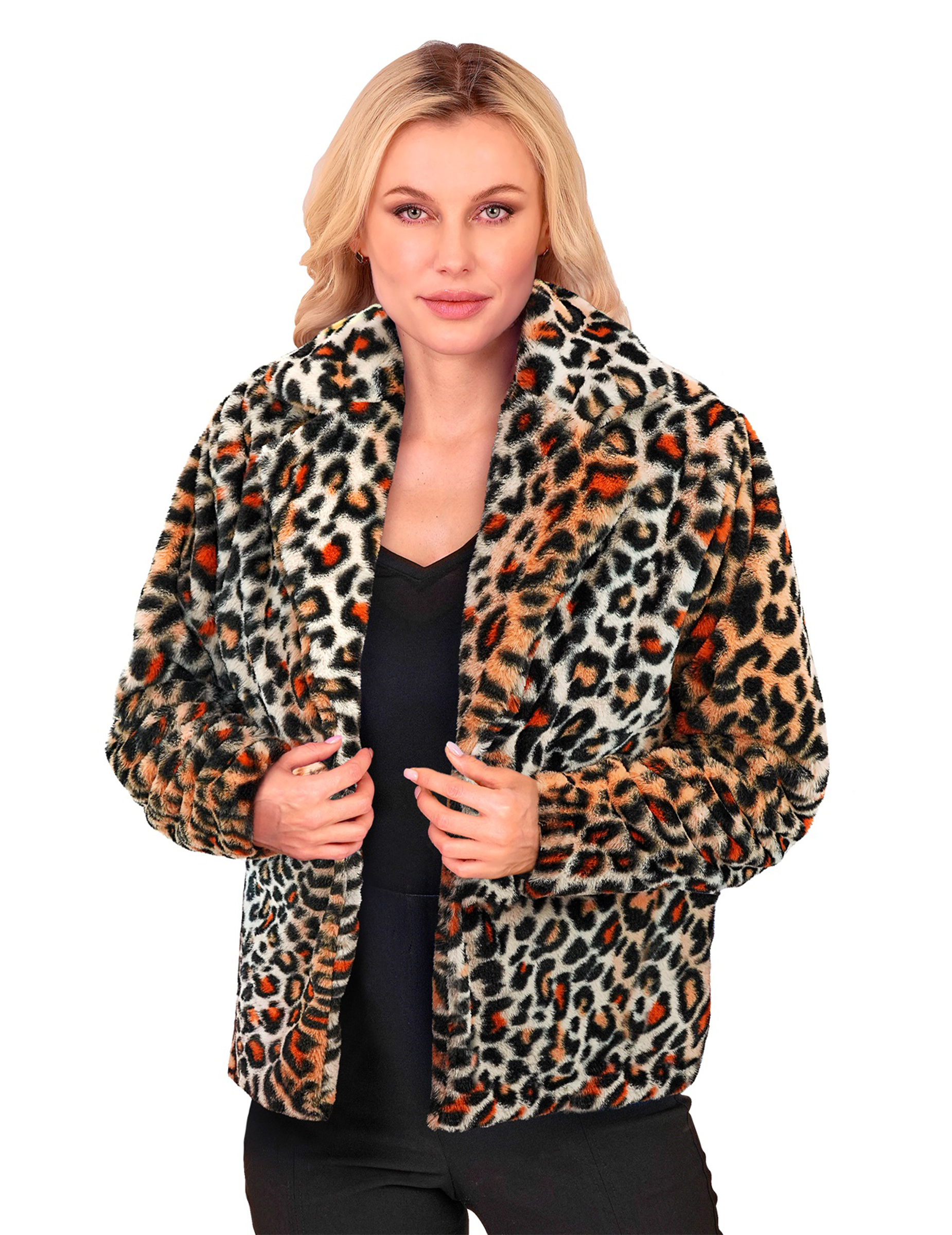 Leopardenmuster Damenjacke bunt von WIDMANN