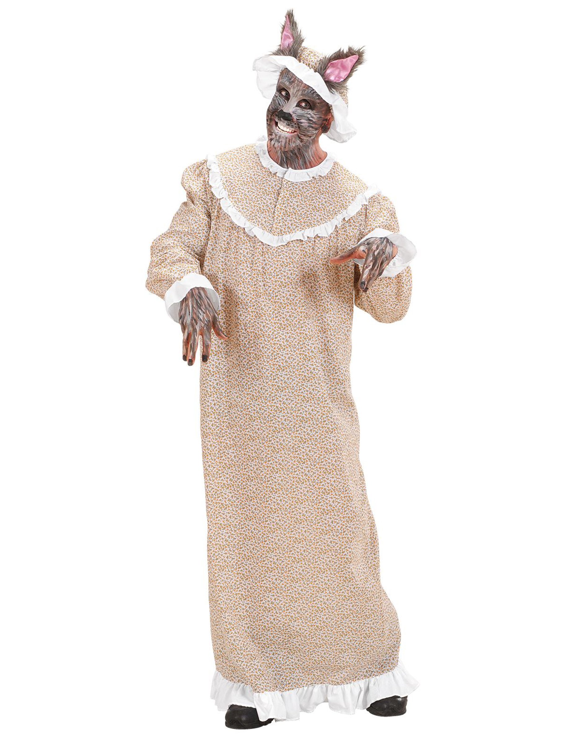 Märchen Großmutter Kostüm für Erwachsene beige von WIDMANN