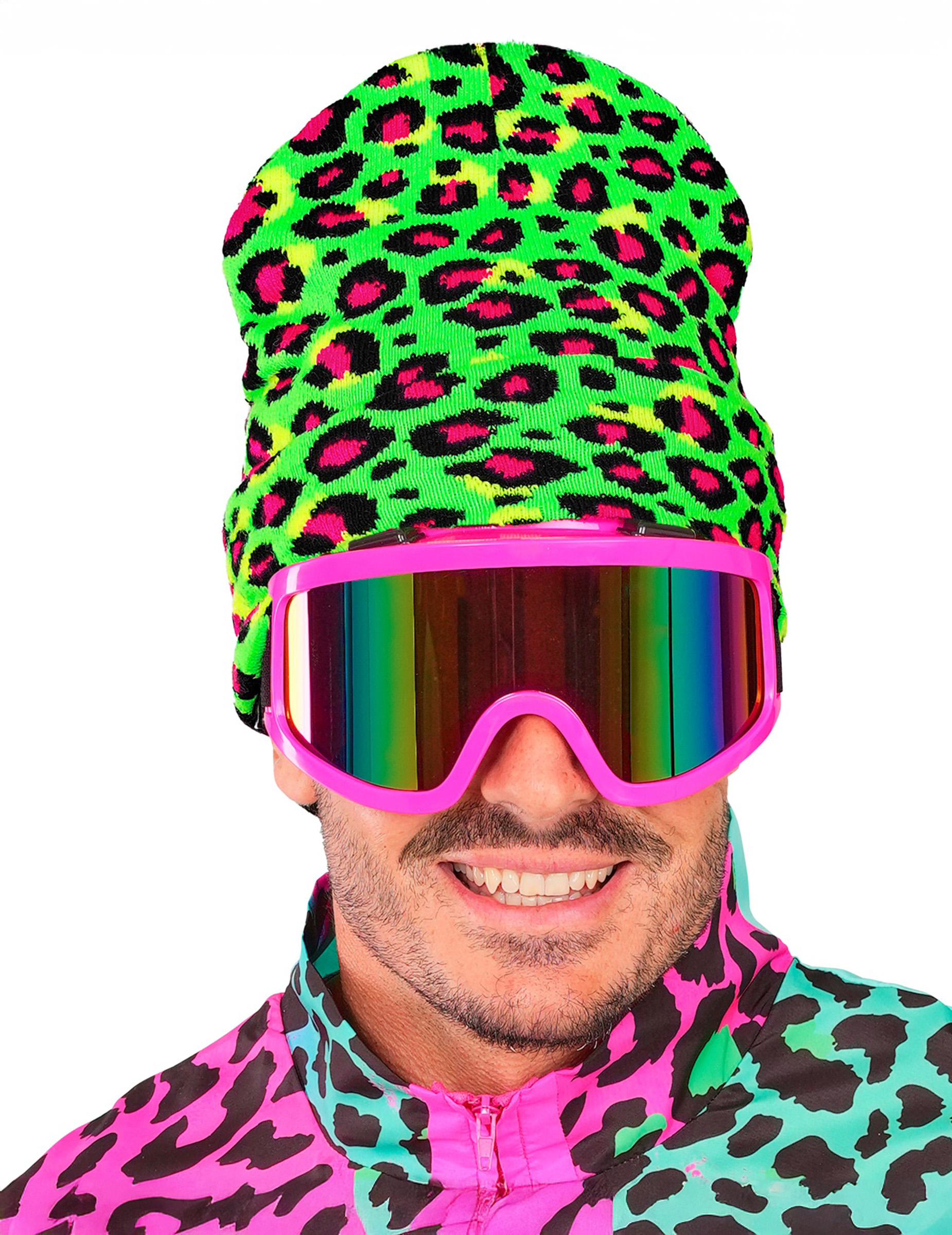 Mütze Leo Grün Neon für Erwachsene von WIDMANN