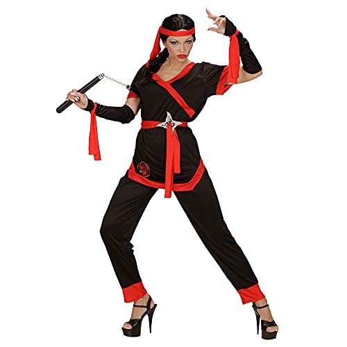 "NINJA GIRL" (coat, pants, belt, fingerless gloves, ties, headband) - (L) von WIDMANN