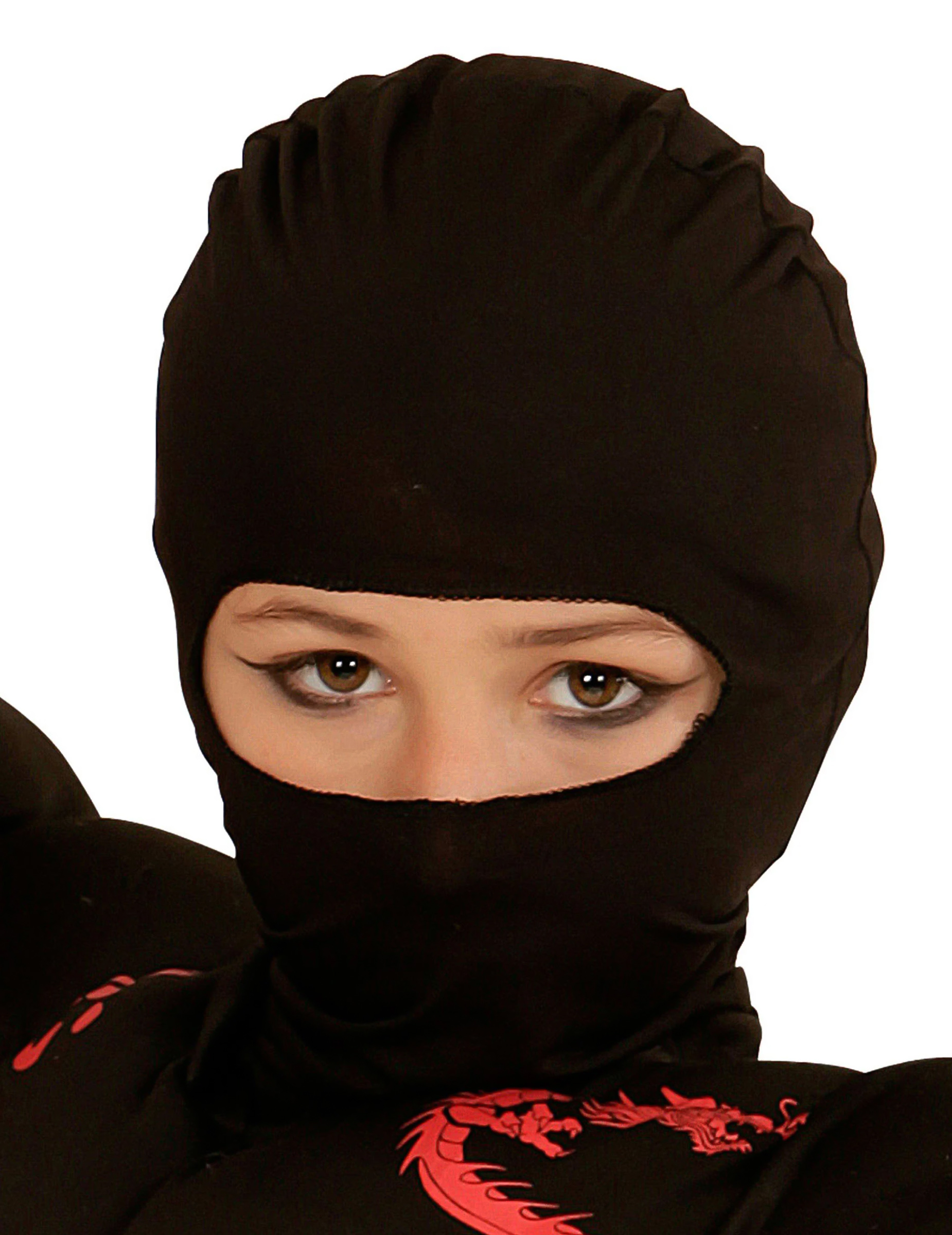 Ninja-Kindermaske schwarz Ninja-Kindermaske schwarz von WIDMANN