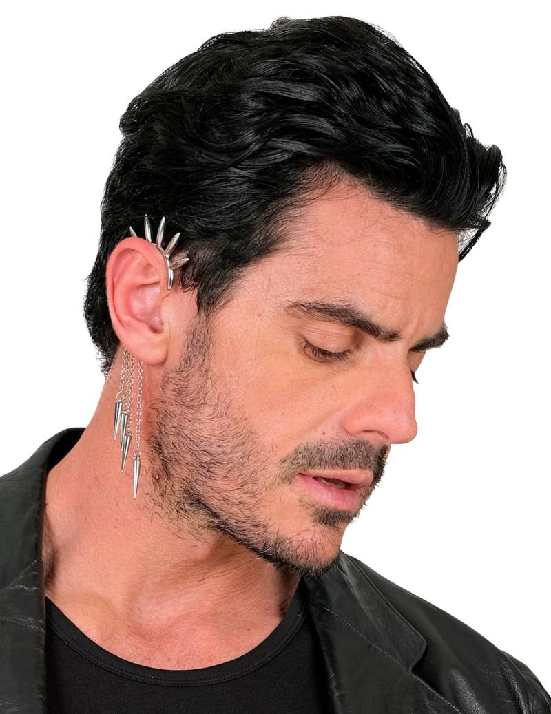 Ohrring Punk Nieten für Erwachsene von WIDMANN