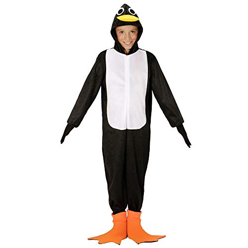 "PENGUIN" (hooded jumpsuit with mask) - (140 cm / 8-10 Years) von WIDMANN