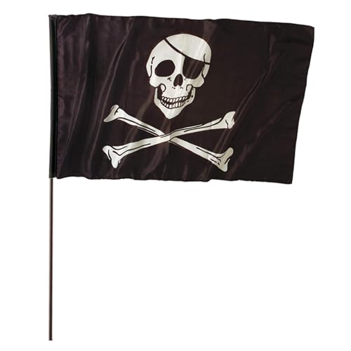 Widmann 3068F Pirat Stockflagge, Unisex adulto, Mehrfarbig, Taglia unica von Widmann