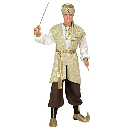 "PRINCE OF PERSIA" (shirt, brocadevest, pants, belt, shoe covers, turban) - (XL) von WIDMANN