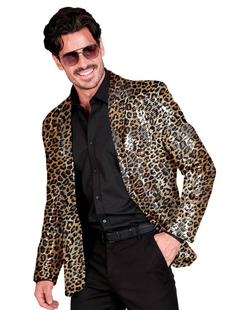 Pailletten Anzugjacke Leopardenmuster für Herren Pailletten Anzugjacke Leopardenmuster für Herren von WIDMANN