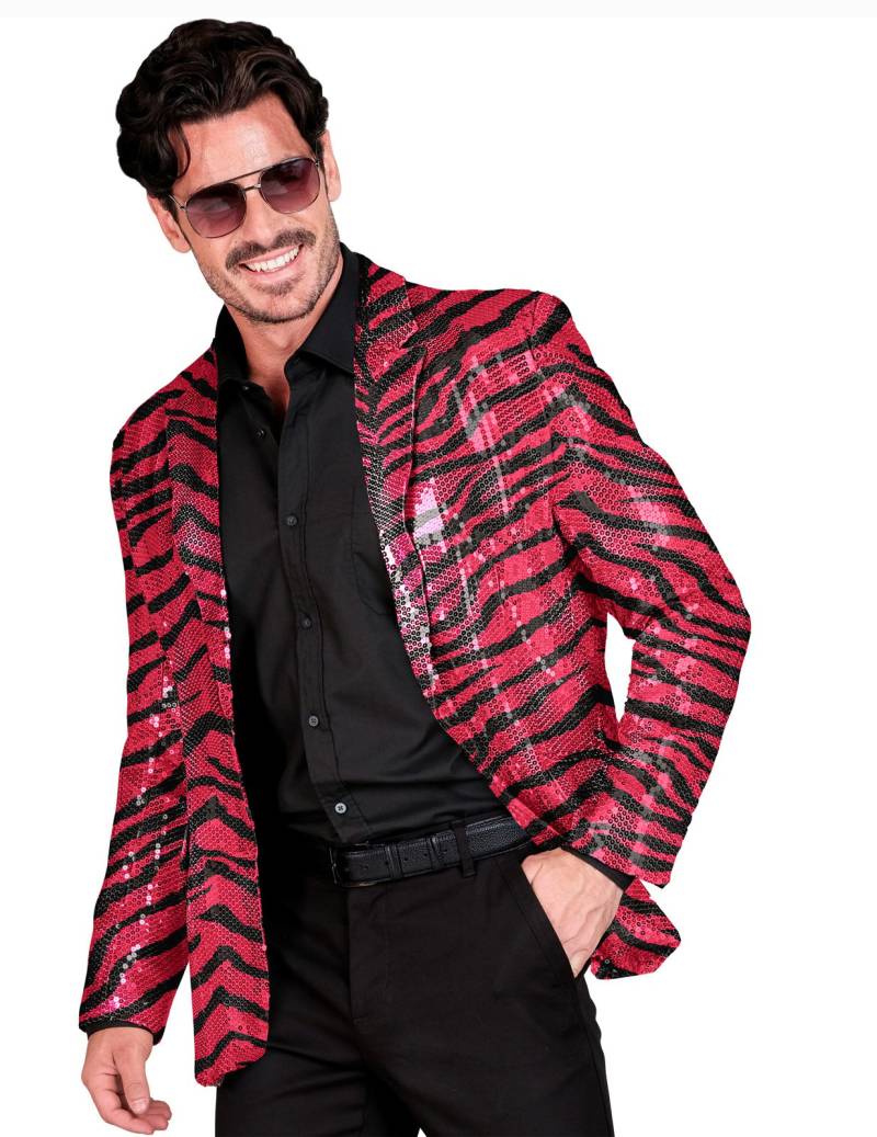 Pailletten Anzugjacke pinkt getigert Herren Pailletten Anzugjacke pinkt getigert Herren von WIDMANN