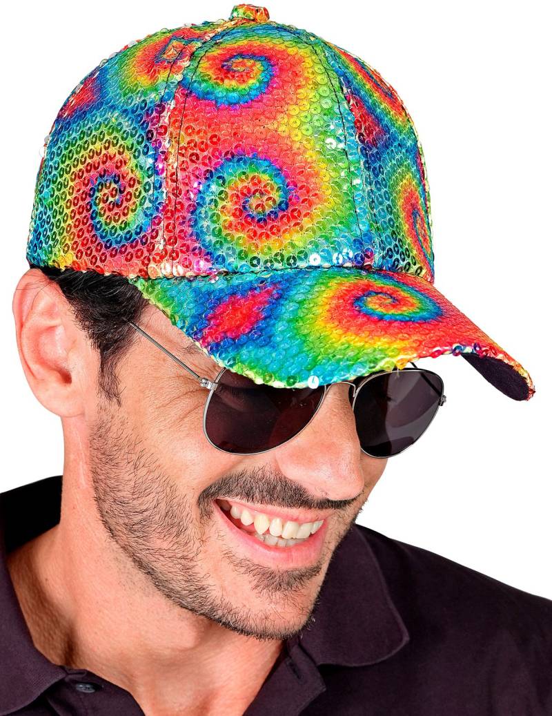 Paillettenkappe Batik für Erwachsene von WIDMANN