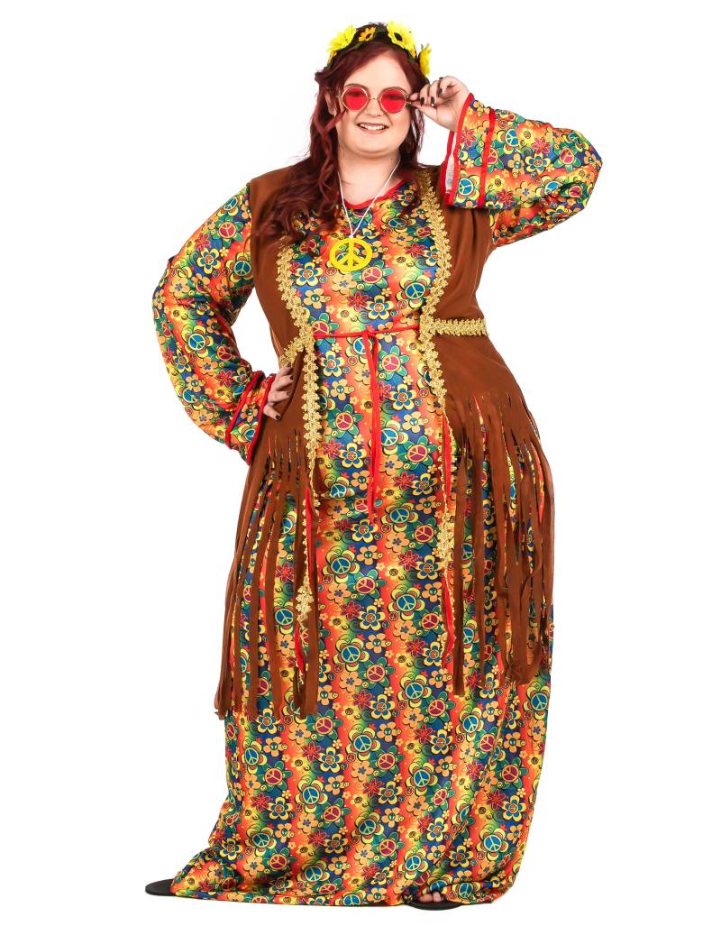 Plus Size Langes Hippie Kleid für Damen von WIDMANN