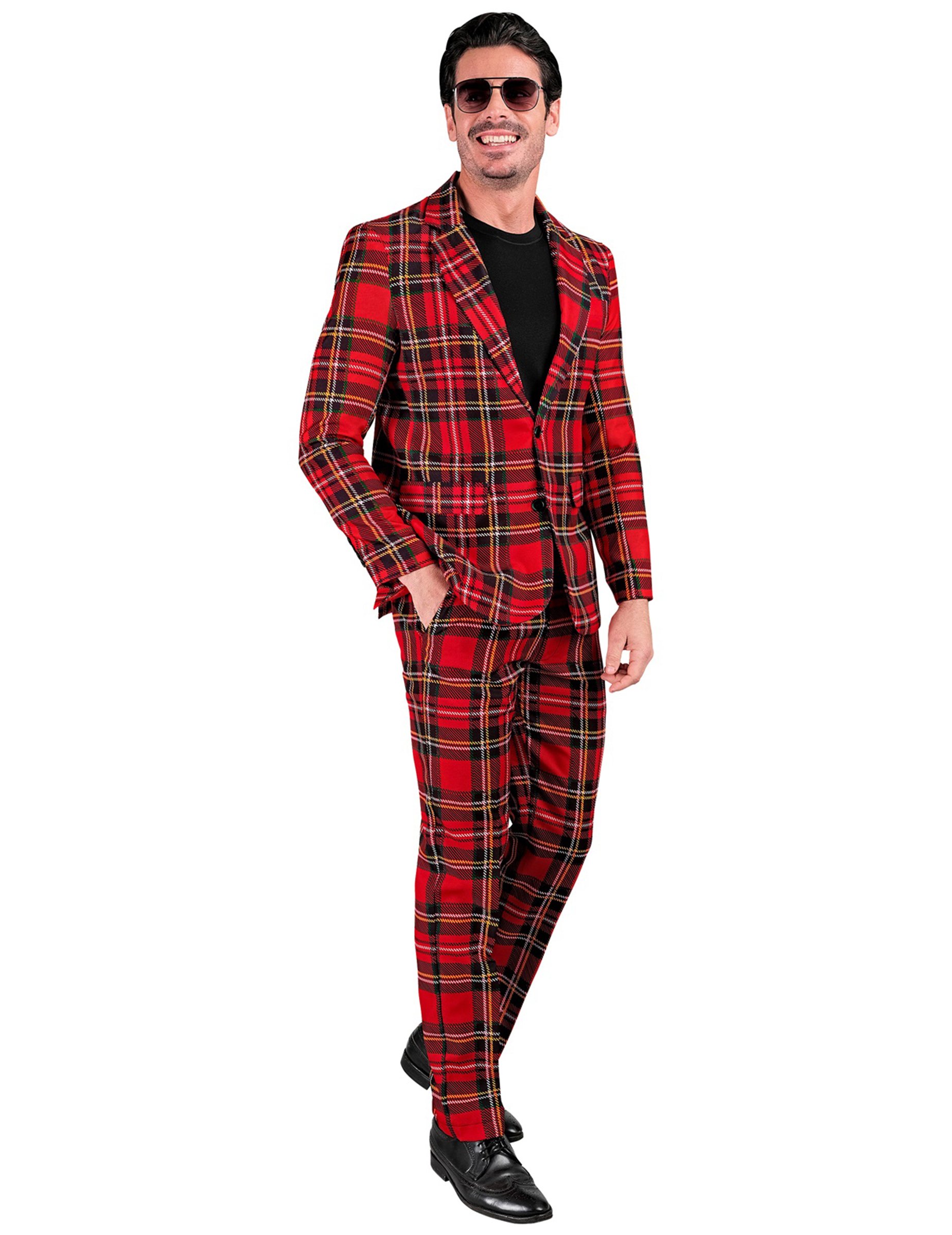 Plus Size Schottischer Anzug Tartan Herren von WIDMANN