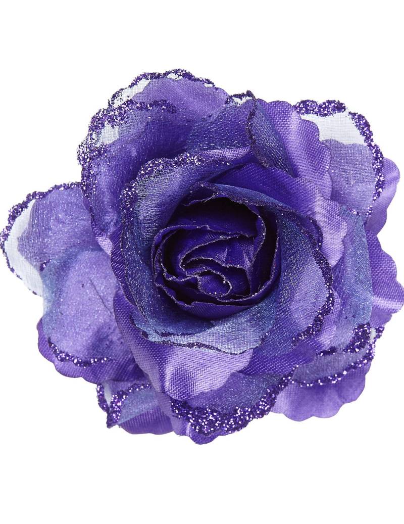 Rose Haarspange violett von WIDMANN