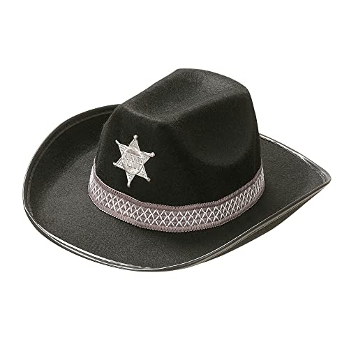 "SHERIFF HAT" black - felt - von WIDMANN