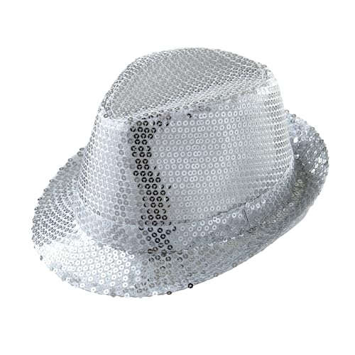 W WIDMANN MILANO Party Fashion - Hut Fedora, Hut mit Pailletten, Kopfbedeckung, Karneval W WIDMANN MILANO Party Fashion - Hut Fedora, Hut mit Pailletten, Kopfbedeckung, Karneval von W WIDMANN MILANO Party Fashion