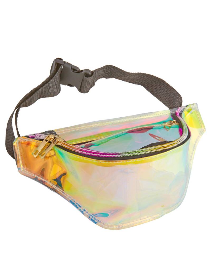 Schillernde 70er-Jahre Disco-Tasche für Erwachsene perlmuttfarben von WIDMANN