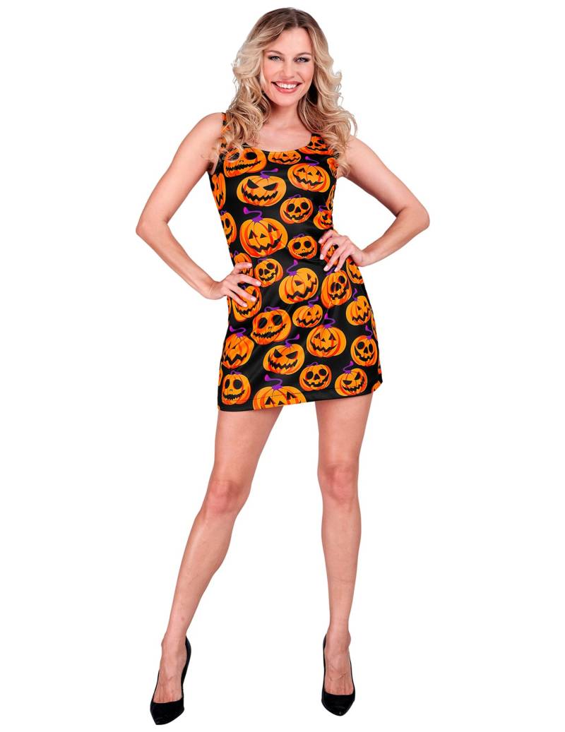 Schwarzes Kürbis-Kleid für Damen Schwarzes Kürbis-Kleid für Damen von WIDMANN