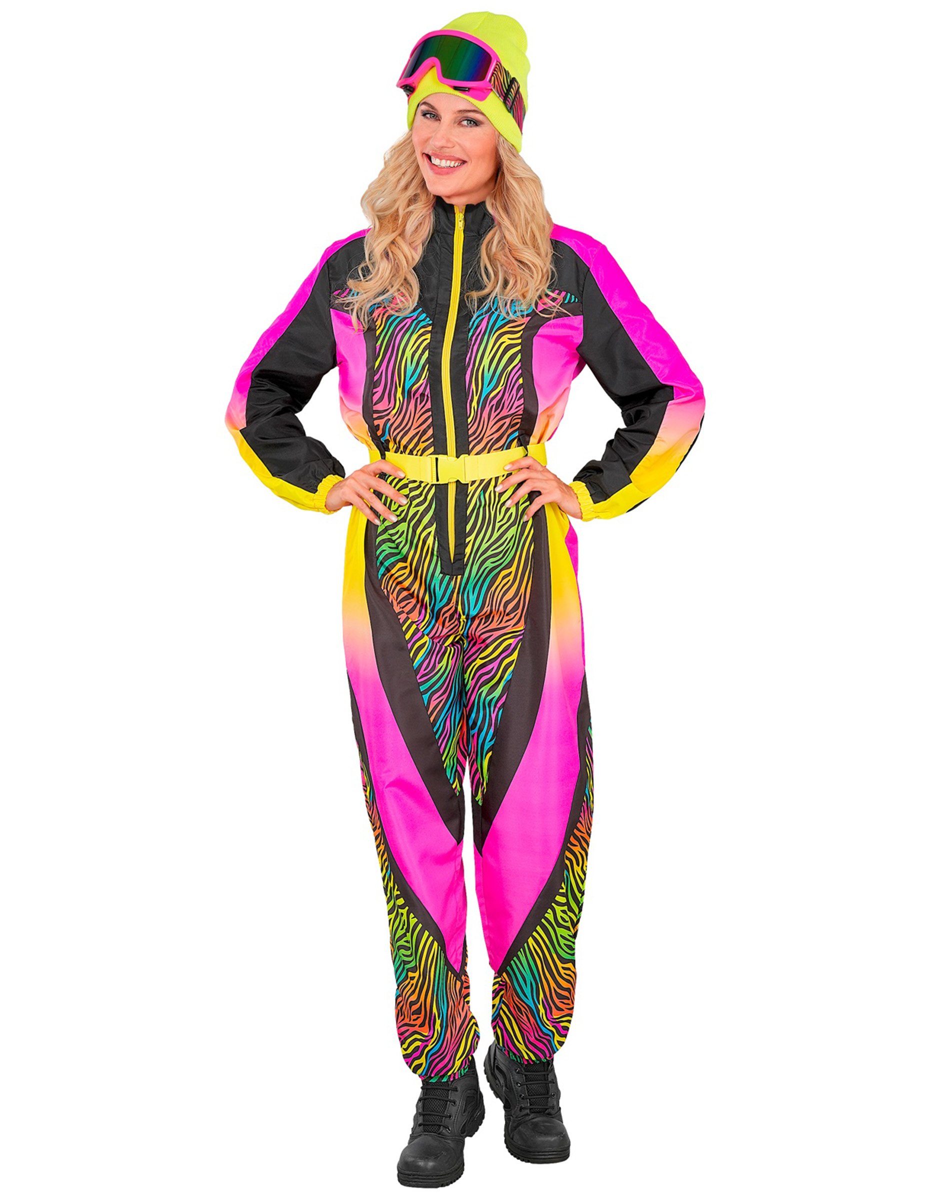 Skikostüm Damen Zebra multicolor Erwachsene Skikostüm Damen Zebra multicolor Erwachsene von WIDMANN