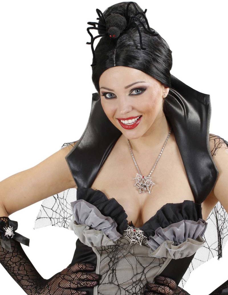 Spinnen-Haarschmuck Halloween-Accessoire von WIDMANN