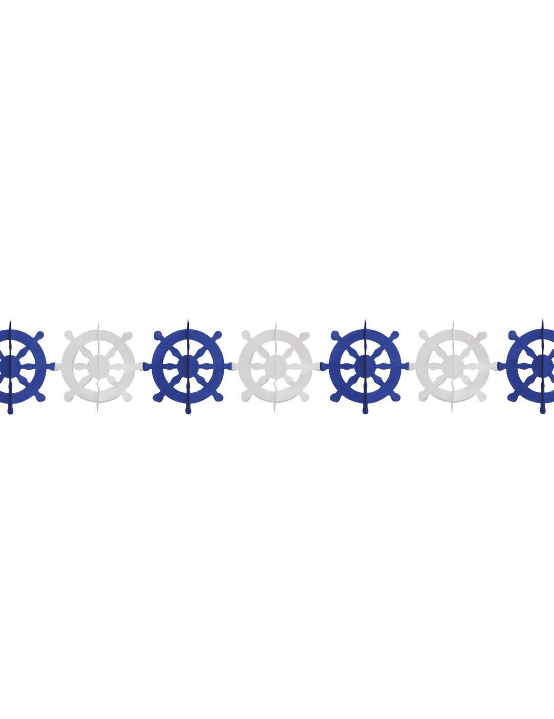Steuerrad-Girlande Matrosen-Party blau-weiss 300x23cm Steuerrad-Girlande Matrosen-Party blau-weiss 300x23cm von WIDMANN