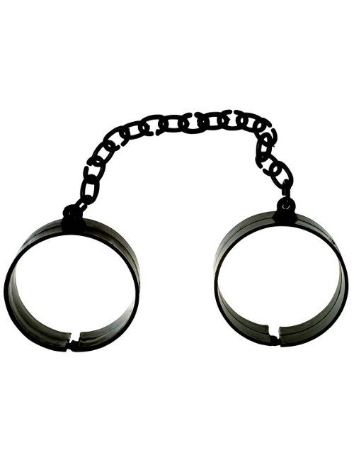 Sträfling-Handschellen schwarz von WIDMANN
