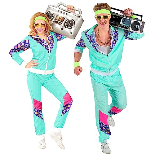 W WIDMANN MILANO Party Fashion - Kostüm Trainingsanzug, 80er Jahre Outfit, Jogginganzug, Bad Taste Outfit, Faschingskostüme von W WIDMANN MILANO Party Fashion