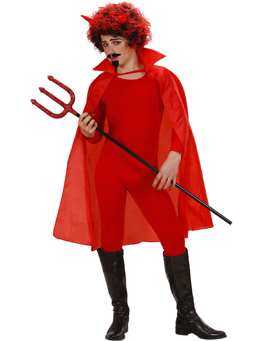 Teufelscape mit Kragen Halloween-Umhang für Kinder rot 100cm Teufelscape mit Kragen Halloween-Umhang für Kinder rot 100cm von WIDMANN