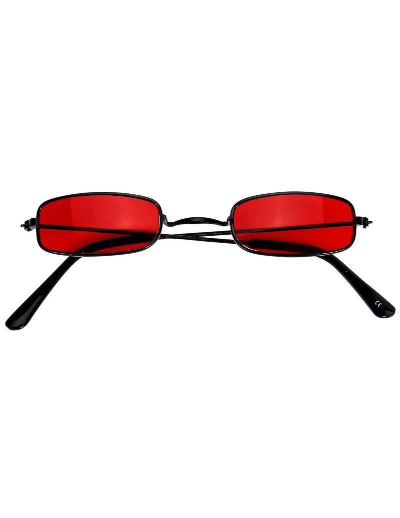 Vampir-Brille Halloween-Accessoire rot von WIDMANN