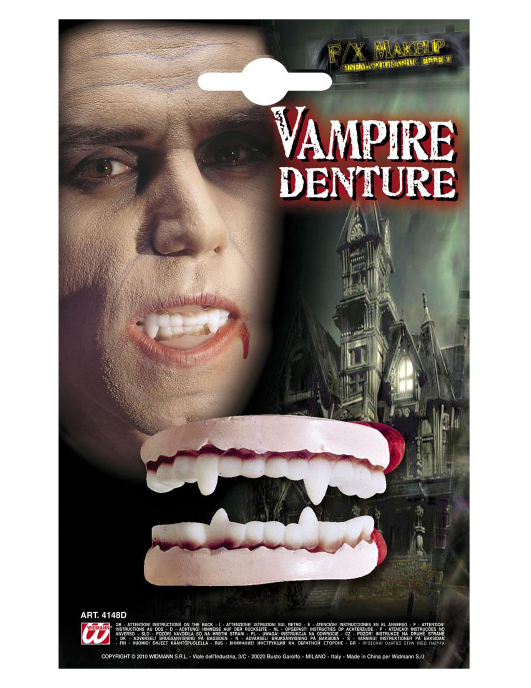 Vampir-Gebiss Halloween-Kostümzubehör weiss Erwachsene Vampir-Gebiss Halloween-Kostümzubehör weiss Erwachsene von WIDMANN