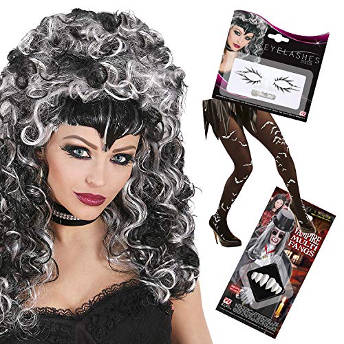 Vampir Halloween Cosplay Zubehör Kit 4 Stück (Vampir) von WIDMANN