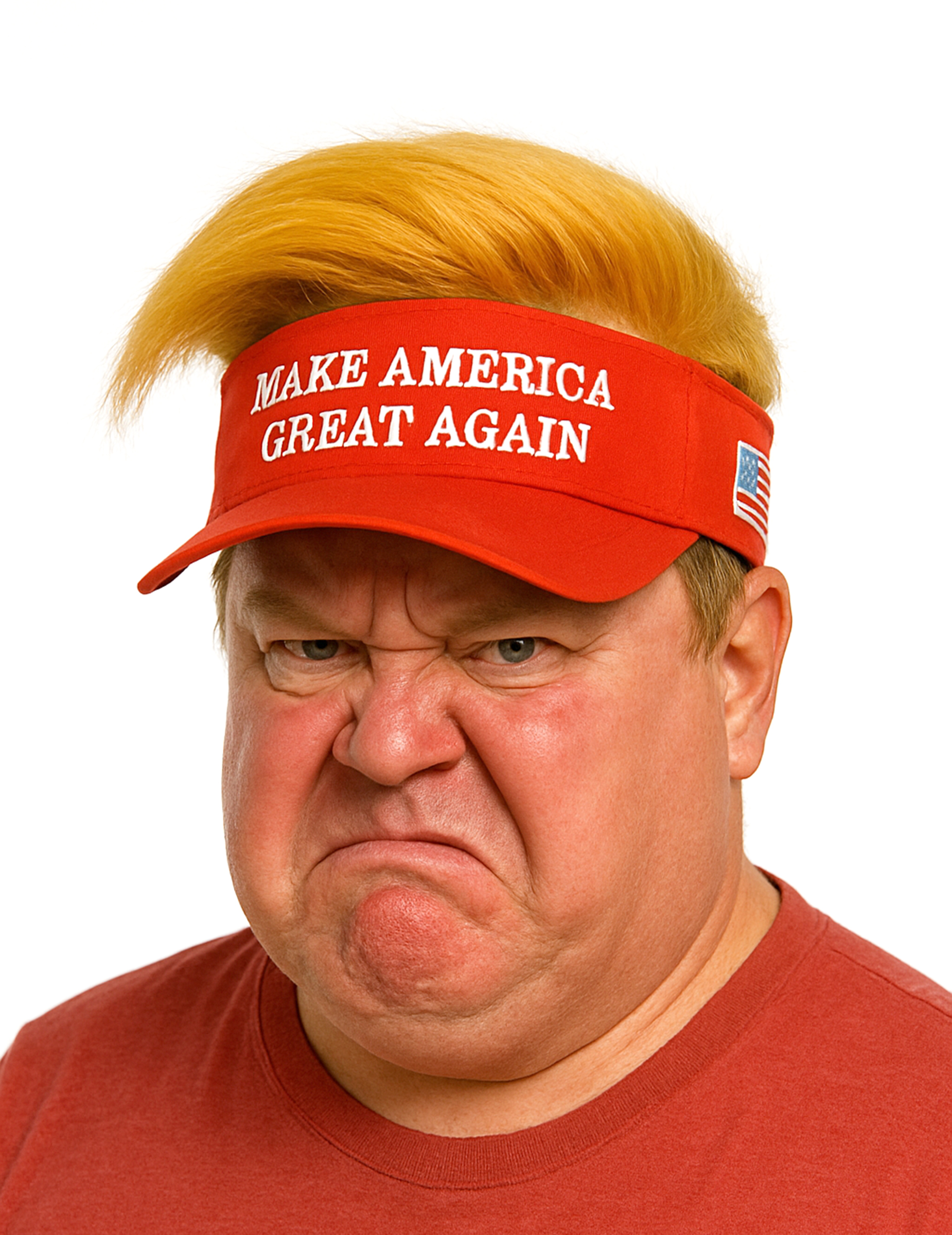 Visor mit Haaren Make America Great Again Herren rot von WIDMANN