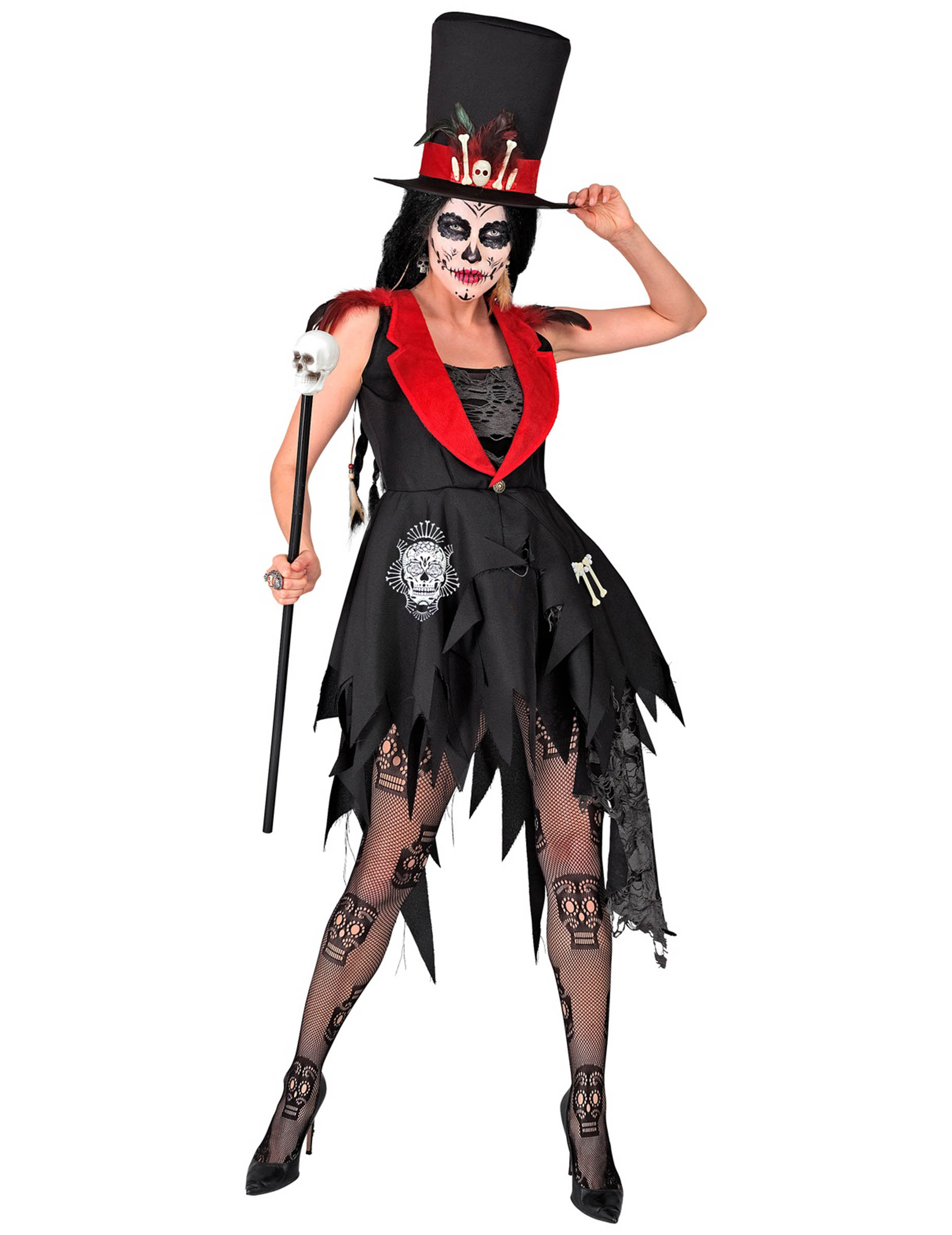 Voodoo Priesterin Kostüm für Damen Voodoo Priesterin Kostüm für Damen von WIDMANN