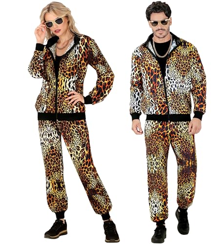 WIDMANN MILANO PARTY FASHION - Kostüm Trainingsanzug, Tiermuster Leopard, Animal Print, 80er Jahre Outfit, Jogginganzug, Bad Taste Outfit, Faschingskostüme von WIDMANN MILANO PARTY FASHION