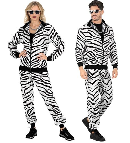 W WIDMANN MILANO Party Fashion - Kostüm Trainingsanzug, Tiermuster, Animal Print, 80er Jahre Outfit, Jogginganzug, Faschingskostüme W WIDMANN MILANO Party Fashion - Kostüm Trainingsanzug, Tiermuster, Animal Print, 80er Jahre Outfit, Jogginganzug, Faschingskostüme von W WIDMANN MILANO Party Fashion