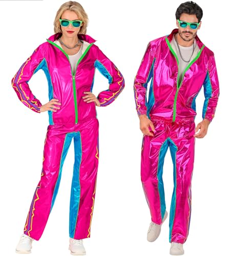 WIDMANN MILANO PARTY FASHION - Kostüm Trainingsanzug, metallic, 80er Jahre Outfit, Jogginganzug, Bad Taste Outfit, Faschingskostüme von WIDMANN MILANO PARTY FASHION