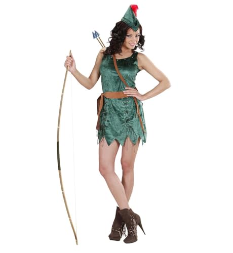 W WIDMANN MILANO Party Fashion, Robin Hood Kostüm mit eleganter Robe, passendem Gürtel und ikonischem Hut, Kostüm für Erwachsene, Grün, Größe M W WIDMANN MILANO Party Fashion, Robin Hood Kostüm mit eleganter Robe, passendem Gürtel und ikonischem Hut, Kostüm für Erwachsene, Grün, Größe M von W WIDMANN MILANO Party Fashion
