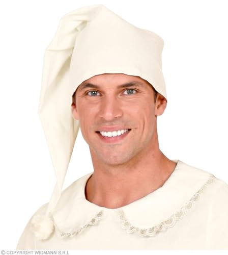 W WIDMANN MILANO Party Fashion 01479 – Nachtmütze für Erwachsene, Unisex, Nachtwäsche, Mütze, Schlafwandler, Mittelalter, Mottopartys, Einheitsgröße, Beige W WIDMANN MILANO Party Fashion 01479 – Nachtmütze für Erwachsene, Unisex, Nachtwäsche, Mütze, Schlafwandler, Mittelalter, Mottopartys, Einheitsgröße, Beige von WIDMANN
