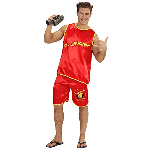 W WIDMANN MILANO Party Fashion - Kostüm Boobs Watch, Tanktop, Shorts, Rettungsschwimmer von WIDMANN