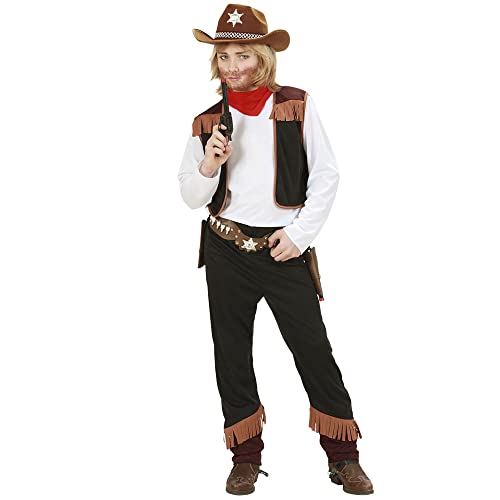 "COWBOY" (shirt with vest, pants, bandana) - (140 cm / 8-10 Years) von WIDMANN