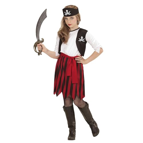 W WIDMANN MILANO Party Fashion - Kinderkostüm Piratin, Kleid mit Weste, Gürtel und Stirnband, Karneval, Mottoparty W WIDMANN MILANO Party Fashion - Kinderkostüm Piratin, Kleid mit Weste, Gürtel und Stirnband, Karneval, Mottoparty von W WIDMANN MILANO Party Fashion