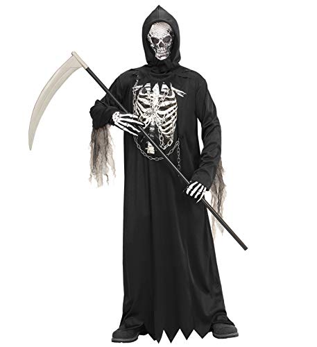 W WIDMANN MILANO Party Fashion - Costume da bambino mietitore, scheletro, demone, costumi in maschera, Halloween W WIDMANN MILANO Party Fashion - Costume da bambino mietitore, scheletro, demone, costumi in maschera, Halloween von W WIDMANN MILANO Party Fashion