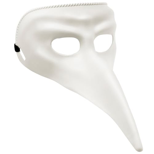 WIDMANN-4684V venezianische Maske für Erwachsene, Herren, weiß, One Size, 4684V WIDMANN-4684V venezianische Maske für Erwachsene, Herren, weiß, One Size, 4684V von WIDMANN