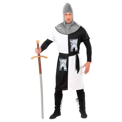 W WIDMANN MILANO Party Fashion - Kostüm Mittelalterlicher Krieger, Ritter, Soldat, Kämpfer, Faschingskostüme, Weiß von WIDMANN