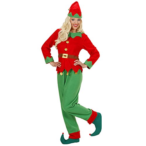 Widmann - Kostüm Elf Santas Helfer, Oberteil mit Gürtel, Hose, Hut, Weihnachten, Karneval, Mottoparty von WIDMANN MILANO PARTY FASHION