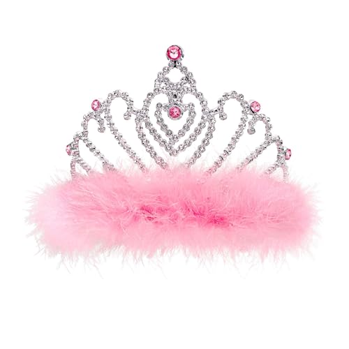 WIDMANN Diadem mit pinkem Marabou von WIDMANN