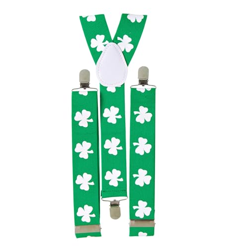 W WIDMANN MILANO Party Fashion 7995V - Hosenträger mit Kleemuster, St. Patricks Day, Kostüm, Accessoire, Motto-Party, Karneval W WIDMANN MILANO Party Fashion 7995V - Hosenträger mit Kleemuster, St. Patricks Day, Kostüm, Accessoire, Motto-Party, Karneval von W WIDMANN MILANO Party Fashion