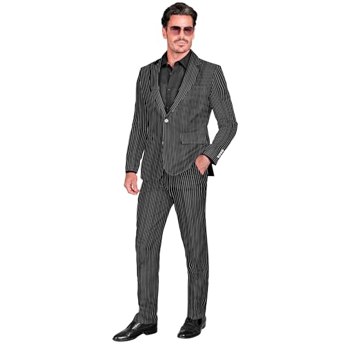 WIDMANN MILANO PARTY FASHION - Kostüm Gangster, Anzug, Grau mit Nadelstreifen, Mafia Boss, Casino Kostüm von WIDMANN MILANO PARTY FASHION